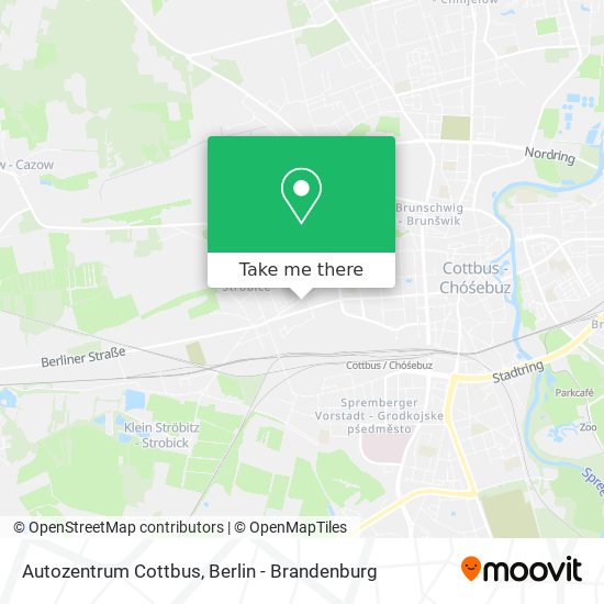 Autozentrum Cottbus map