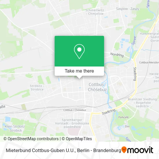 Карта Mieterbund Cottbus-Guben U.U.