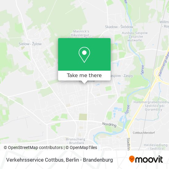 Verkehrsservice Cottbus map