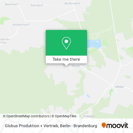 Globus Produktion + Vertrieb map