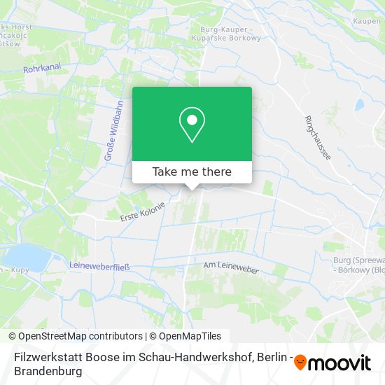 Карта Filzwerkstatt Boose im Schau-Handwerkshof
