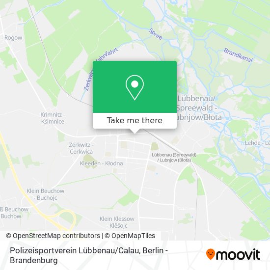 Polizeisportverein Lübbenau / Calau map