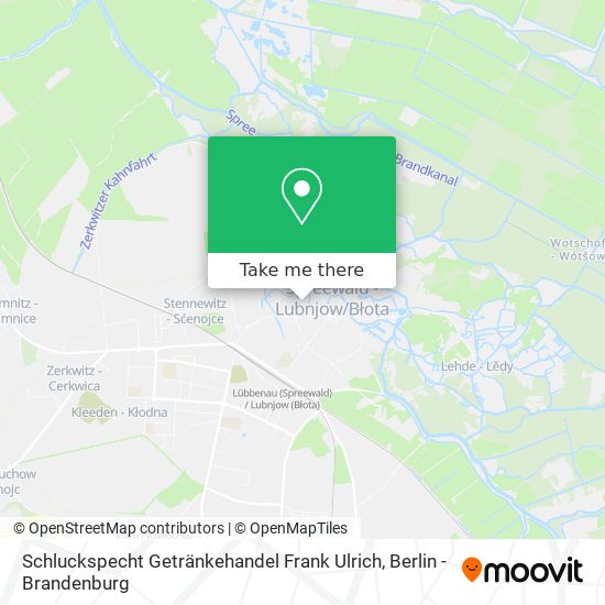 Карта Schluckspecht Getränkehandel Frank Ulrich