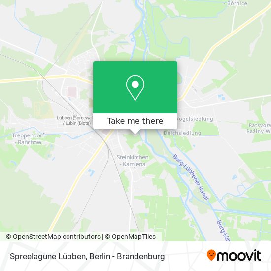 Spreelagune Lübben map