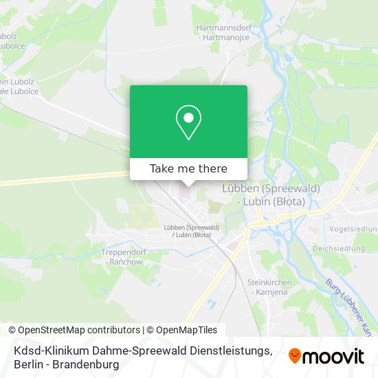 Kdsd-Klinikum Dahme-Spreewald Dienstleistungs map