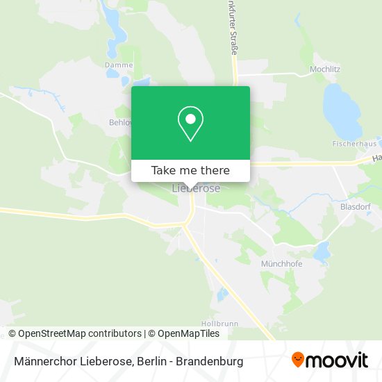 Männerchor Lieberose map