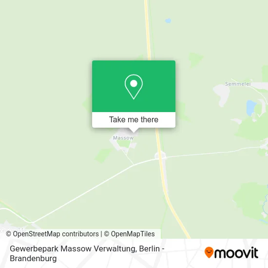 Карта Gewerbepark Massow Verwaltung