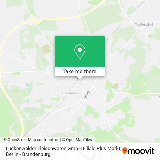 Luckenwalder Fleischwaren GmbH Filiale Plus Markt map