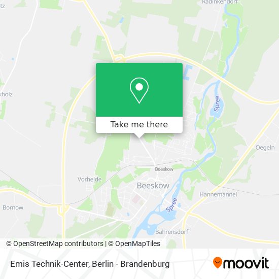 Emis Technik-Center map