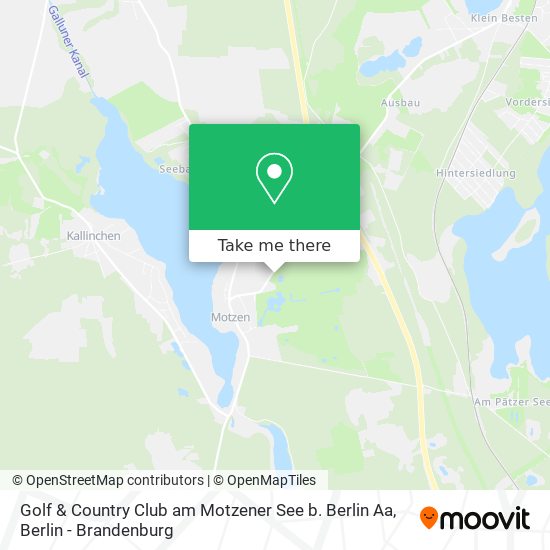 Golf & Country Club am Motzener See b. Berlin Aa map