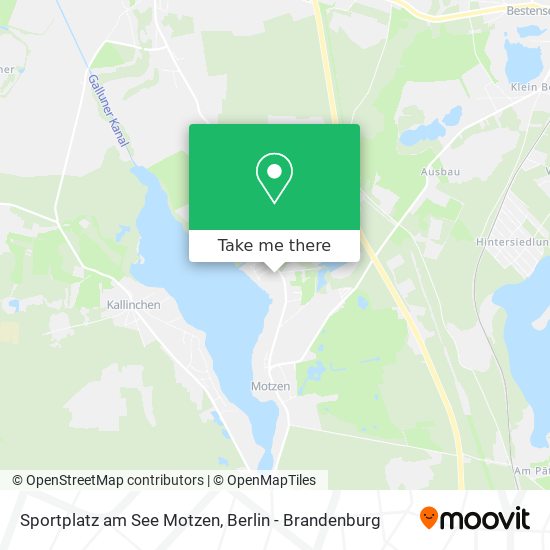 Карта Sportplatz am See Motzen