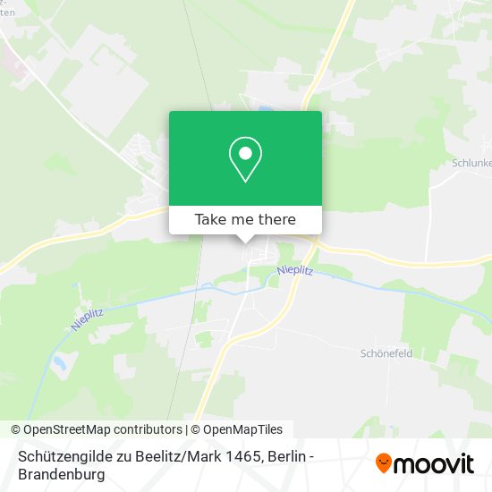 Schützengilde zu Beelitz / Mark 1465 map