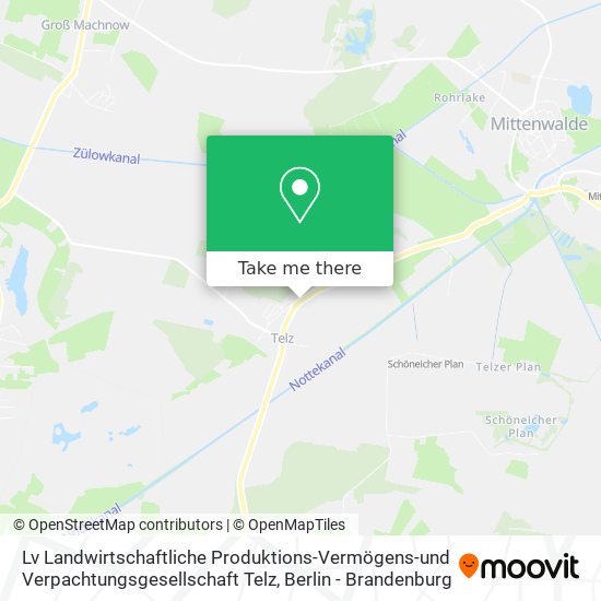 Lv Landwirtschaftliche Produktions-Vermögens-und Verpachtungsgesellschaft Telz map