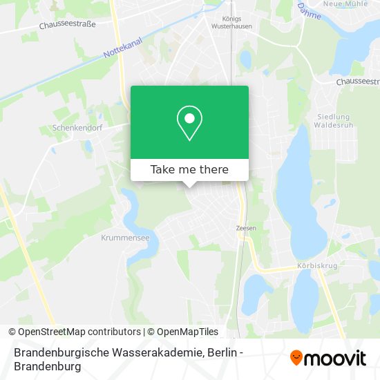 Brandenburgische Wasserakademie map