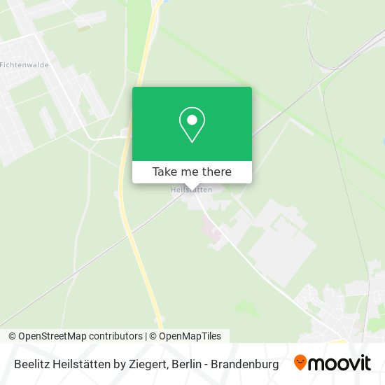 Карта Beelitz Heilstätten by Ziegert