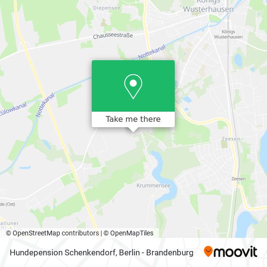 Карта Hundepension Schenkendorf
