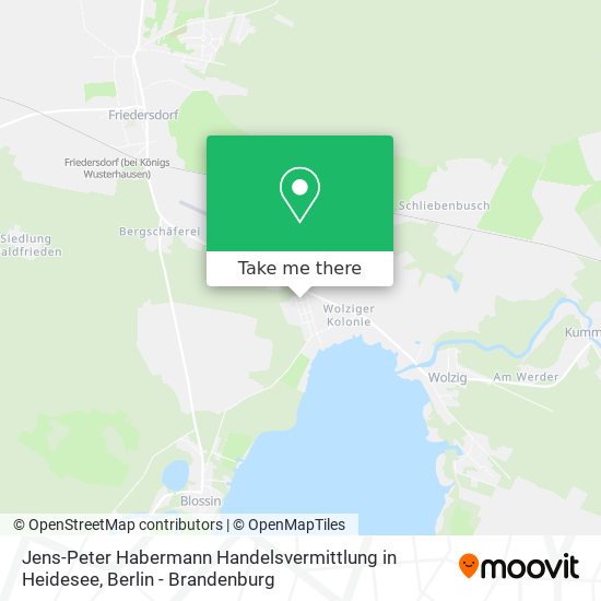 Jens-Peter Habermann Handelsvermittlung in Heidesee map