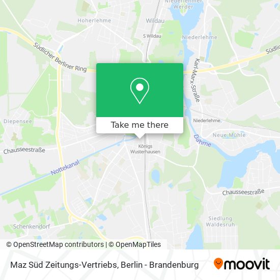 Карта Maz Süd Zeitungs-Vertriebs