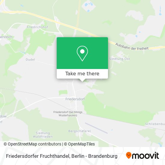 Friedersdorfer Fruchthandel map