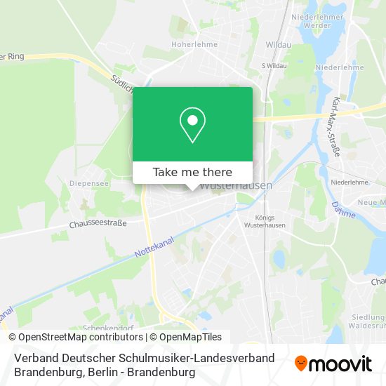 Карта Verband Deutscher Schulmusiker-Landesverband Brandenburg