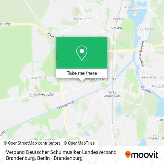 Карта Verband Deutscher Schulmusiker-Landesverband Brandenburg