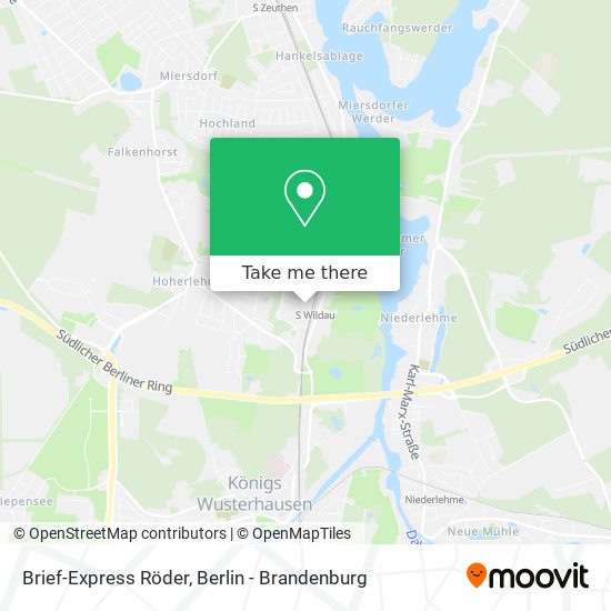 Brief-Express Röder map