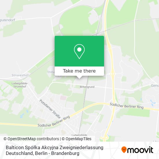 Карта Balticon Spółka Akcyjna Zweigniederlassung Deutschland