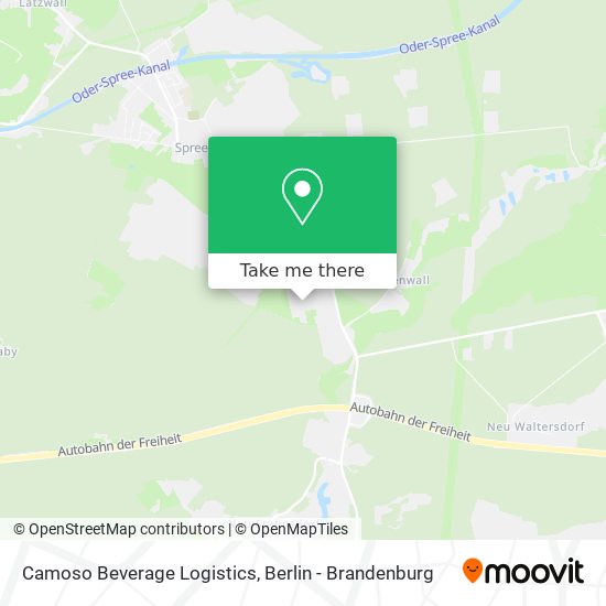 Camoso Beverage Logistics map