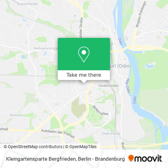 Kleingartensparte Bergfrieden map