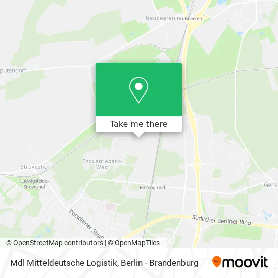 Mdl Mitteldeutsche Logistik map