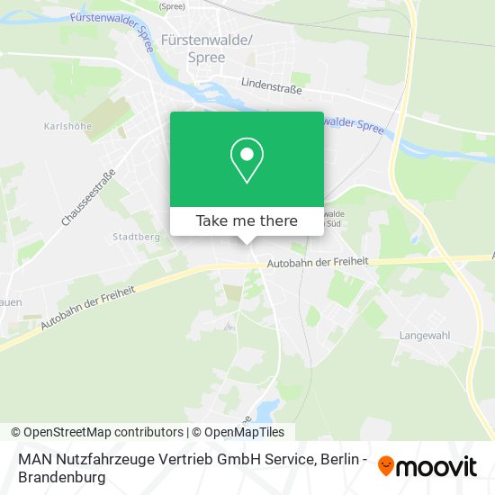 MAN Nutzfahrzeuge Vertrieb GmbH Service map