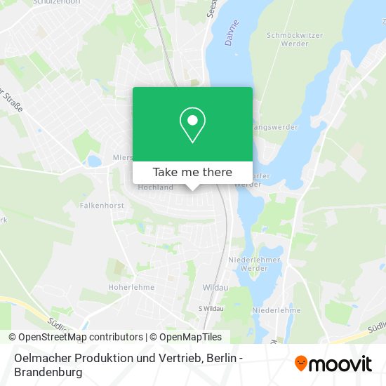 Oelmacher Produktion und Vertrieb map