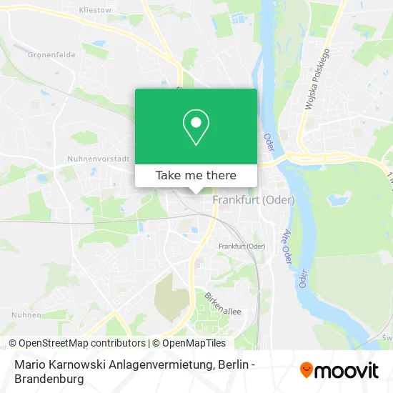 Карта Mario Karnowski Anlagenvermietung