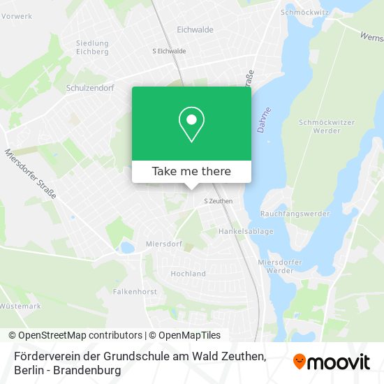 Карта Förderverein der Grundschule am Wald Zeuthen