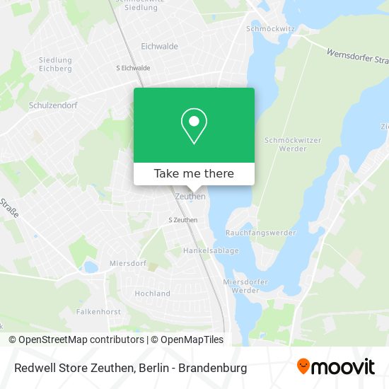 Redwell Store Zeuthen map