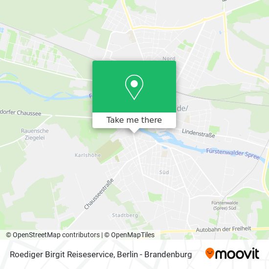 Roediger Birgit Reiseservice map