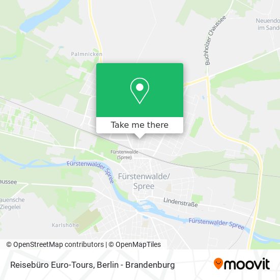 Reisebüro Euro-Tours map