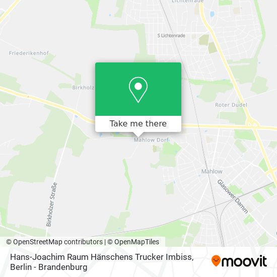 Hans-Joachim Raum Hänschens Trucker Imbiss map