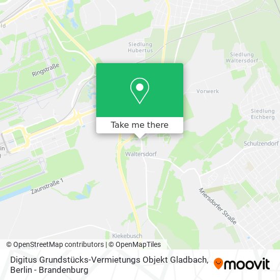 Digitus Grundstücks-Vermietungs Objekt Gladbach map