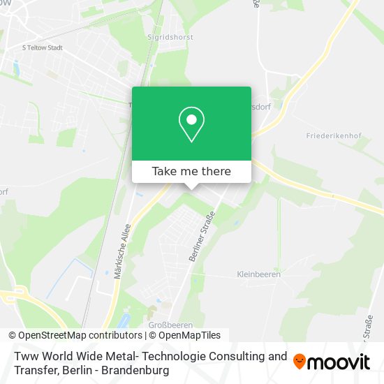 Tww World Wide Metal- Technologie Consulting and Transfer map
