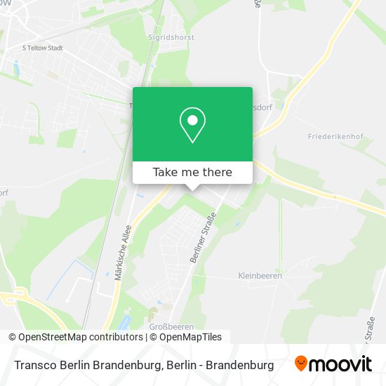 Transco Berlin Brandenburg map