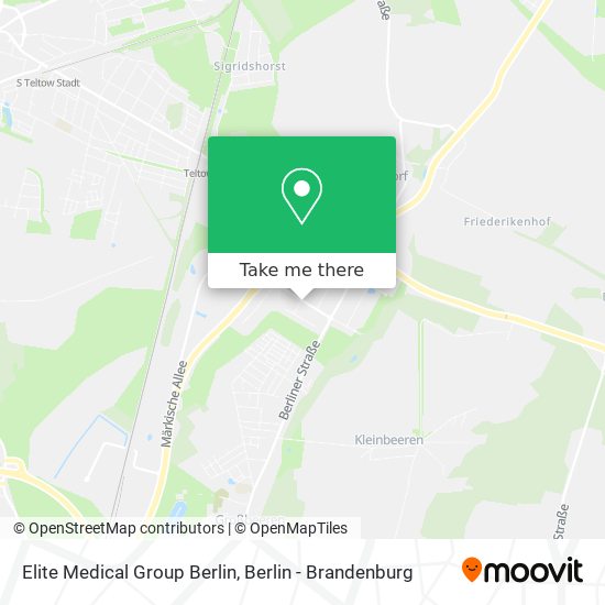 Elite Medical Group Berlin map
