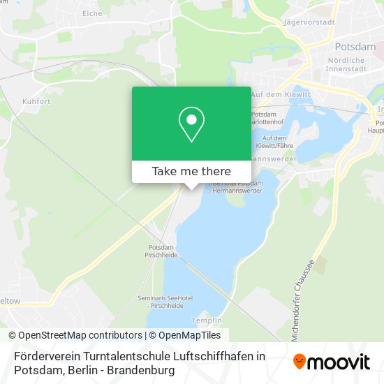 Карта Förderverein Turntalentschule Luftschiffhafen in Potsdam