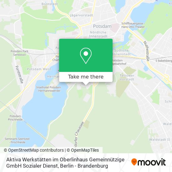 Карта Aktiva Werkstätten im Oberlinhaus Gemeinnützige GmbH Sozialer Dienst