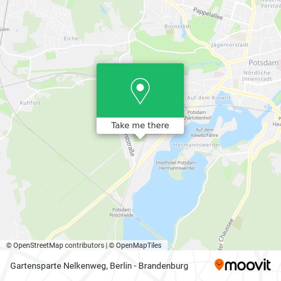 Карта Gartensparte Nelkenweg