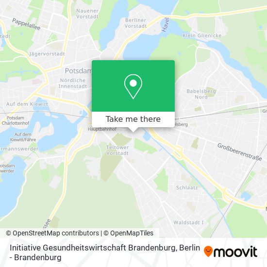 Карта Initiative Gesundheitswirtschaft Brandenburg