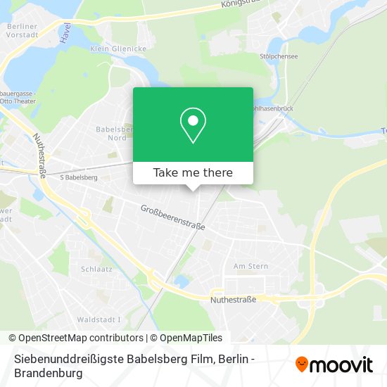 Siebenunddreißigste Babelsberg Film map