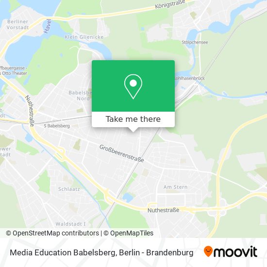 Media Education Babelsberg map