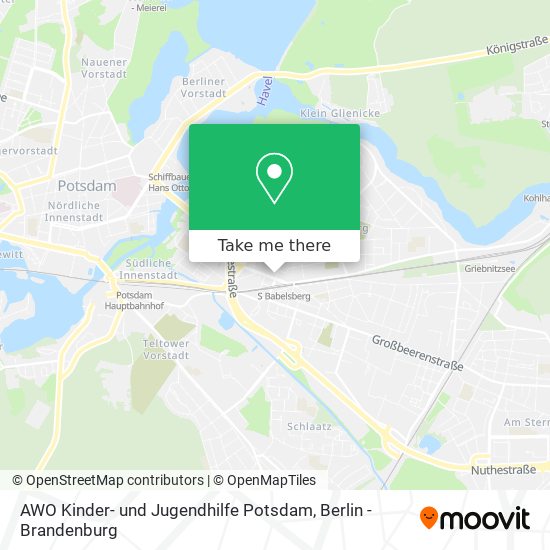 AWO Kinder- und Jugendhilfe Potsdam map