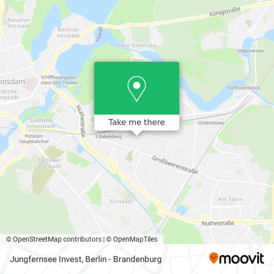 Jungfernsee Invest map
